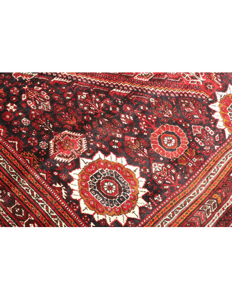 Rug Shiraz Persia maroon yellow 218x308