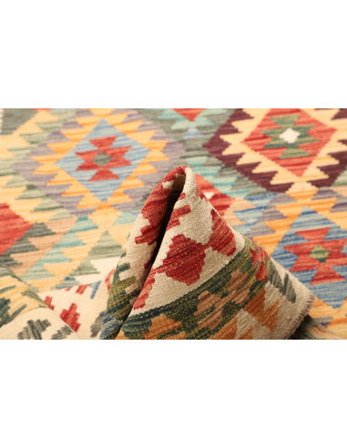 Tappeto Kilim Afghanistan giallo 170x249