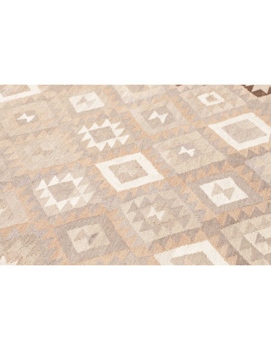 Tappeto Kilim Afghanistan 204x295 Beige Grigio