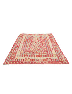 Tappeto Kilim Afghanistan 199x292 Marrone Scuro 2