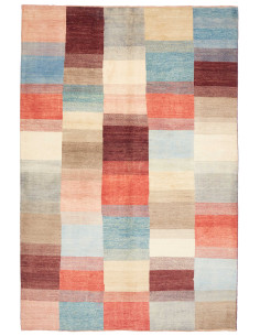 Rug Mosaic Pakistan 196x290 Blue Coral
