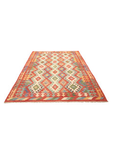 Rug Kilim Afghanistan maroon sky blue 171x230 2