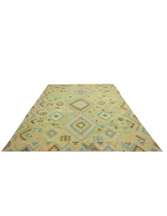 Tappeto Kilim Afghanistan 209x291 Verde Chiaro 2