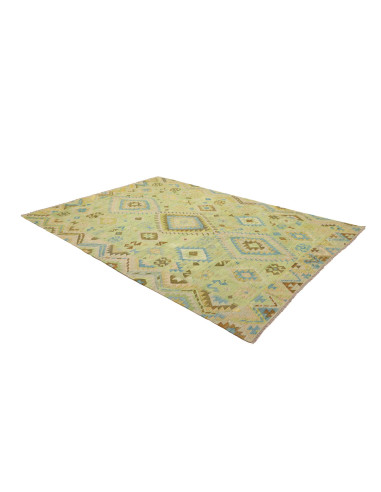 Tappeto Kilim Afghanistan 209x291 Verde Chiaro