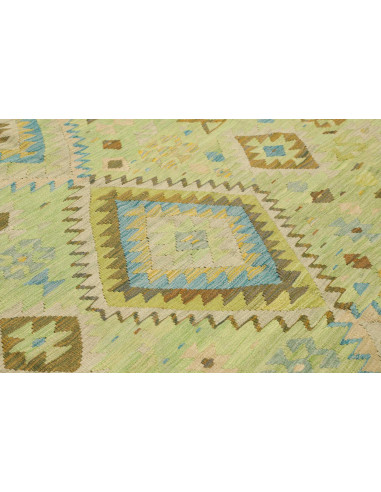 Rug Kilim Afghanistan 209x291 Light Green Blue