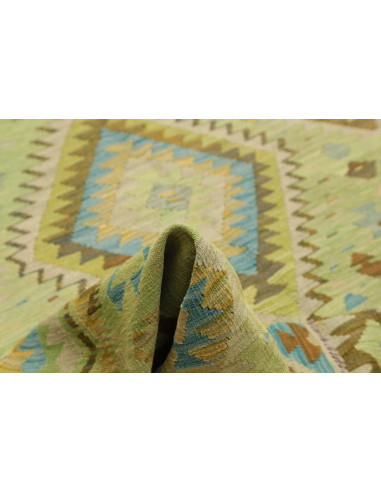 Rug Kilim Afghanistan 209x291 Light Green Blue