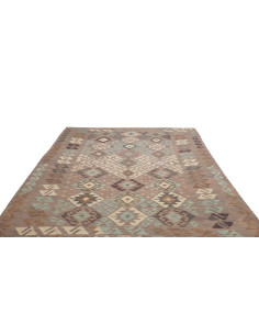 Tappeto Kilim Afghanistan 206x288 Grigio Beige 2