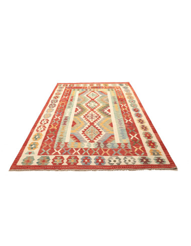 Rug Kilim Afghanistan maroon 167x250