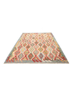 Rug Kilim Afghanistan maroon beige 181x237 2