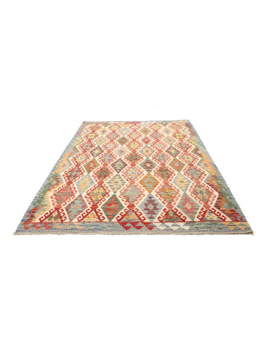Rug Kilim Afghanistan maroon beige 181x237