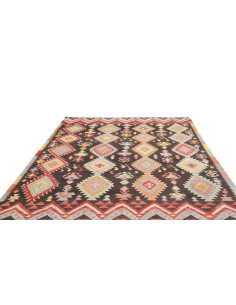 Rug Kilim Afghanistan 208x287 Dark Brown Red Bl 2