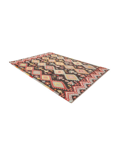 Rug Kilim Afghanistan 208x287 Dark Brown Red Bl