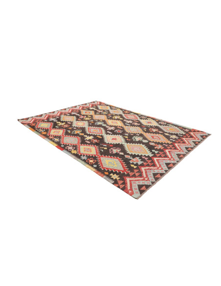 Rug Kilim Afghanistan 208x287 Dark Brown Red Bl