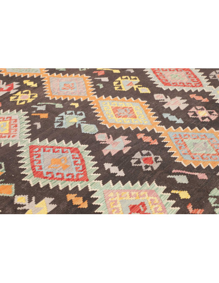 Rug Kilim Afghanistan 208x287 Dark Brown Red Bl