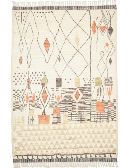 Tappeto Berbero Pakistan 171x254 Bianc