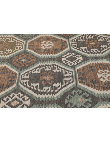 Rug Kilim Afghanistan 211x296 Brown Grey Beige