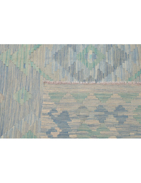 Rug Kilim Afghanistan 199x293 Light Blue Pale B