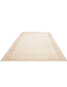 Tappeto Kilim Afghanistan 204x302 Bianco Crema 2