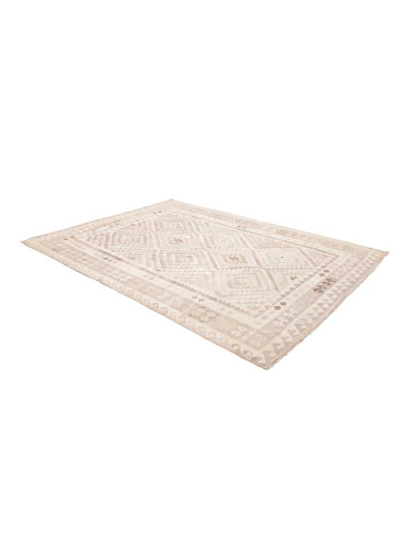 Tappeto Kilim Afghanistan 207x286 Bianco Crema