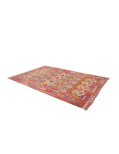 Rug Kilim Afghanistan 203x298 Pink Red Yellow B