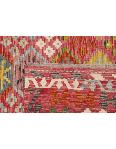 Rug Kilim Afghanistan 203x298 Pink Red Yellow B
