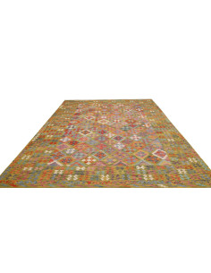 Rug Kilim Afghanistan 249x338 Olive Green Multi 2