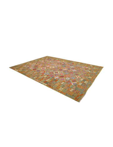 Rug Kilim Afghanistan 249x338 Olive Green Multi