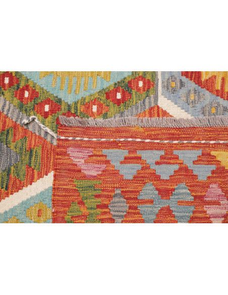 Rug Kilim Afghanistan 253x294 Reddish Orange Li