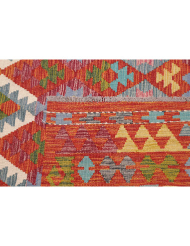 Tappeto Kilim Afghanistan 257x294 Rosso Arancio
