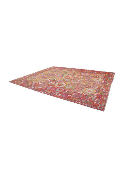 Tappeto Kilim Afghanistan 309x384 Rosso Magenta