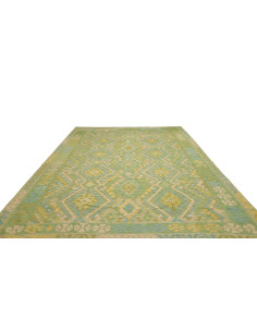 Rug Kilim Afghanistan 252x344 Acid Green Mint G 2