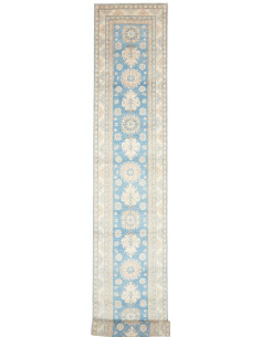 Tappeto Kazak Afghanistan 82x583 Azzurro Beige