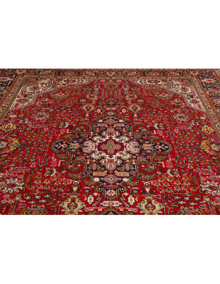 Tappeto Tabriz Persia marrone giallo 255x345