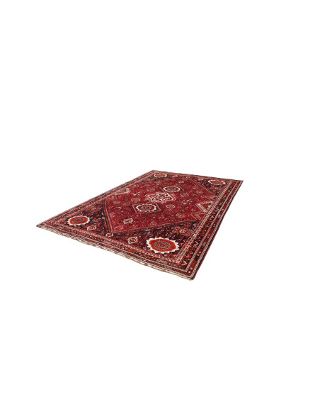 Rug Shiraz Persia maroon beige 220x315