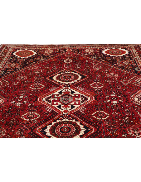 Rug Shiraz Persia maroon beige 220x315