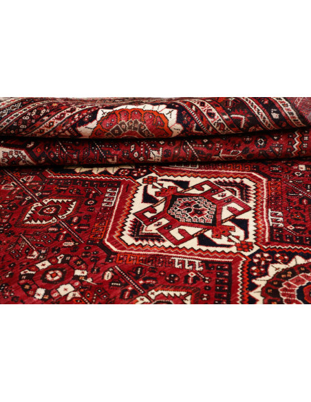Rug Shiraz Persia maroon beige 220x315