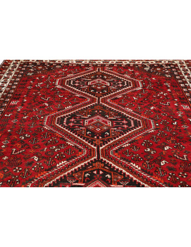 Rug Shiraz Persia maroon white 225x300