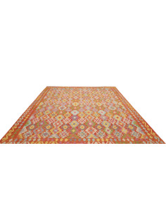 Tappeto Kilim Afghanistan 261x296 Arancio Terra 2