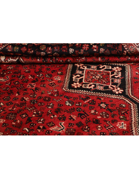 Rug Shiraz Persia maroon yellow 230x323