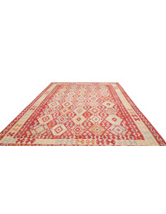 Tappeto Kilim Afghanistan 257x350 Rosso Crema B 2