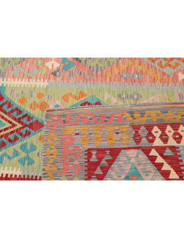 Tappeto Kilim Afghanistan 305x400 Azzurro Verde