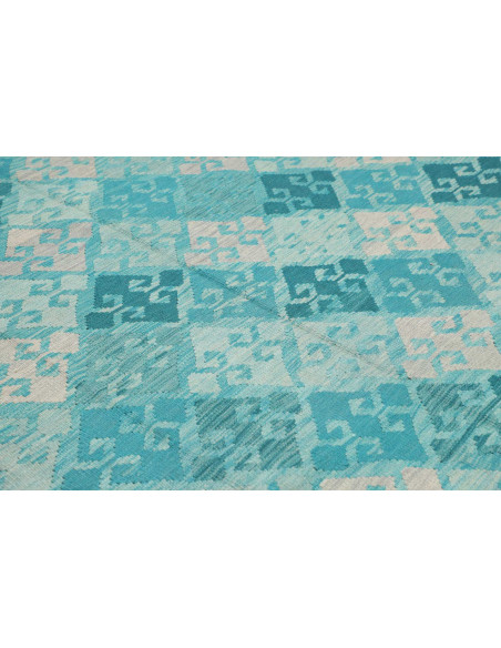 Rug Kilim Afghanistan 242x297 Light Blue Turquo