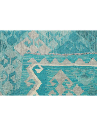 Rug Kilim Afghanistan 242x297 Light Blue Turquo