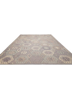 Rug Kilim Afghanistan 298x390 Lavender Beige Gr 2