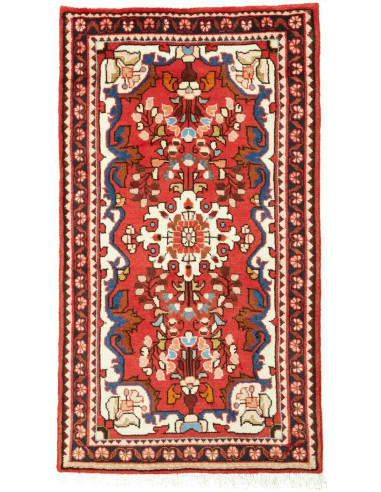 69x121 Cm Handmade Rug, Central Medallion, Floral Design