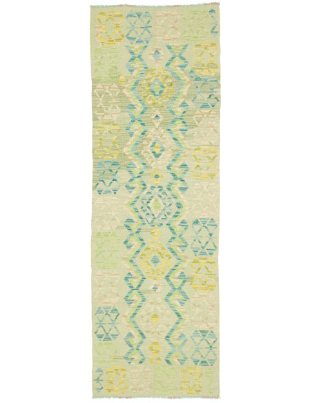 Rug Kilim Afghanistan 76x235 Mint Green Turquoi