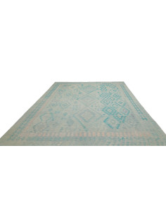 Rug Kilim Afghanistan 253x337 Aqua Turquoise Pa 2