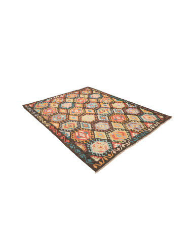 Tappeto Kilim Afghanistan 178x226 Marrone Scuro