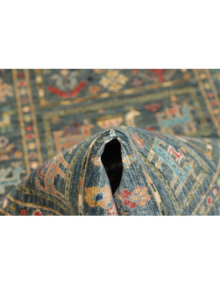 Tappeto Rubin Pakistan 72x216 Blu Petrolio Ross