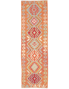 Rug Kilim Afghanistan 73x238 Terracotta Orange